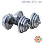 Гантели MS 0103 хромированные 